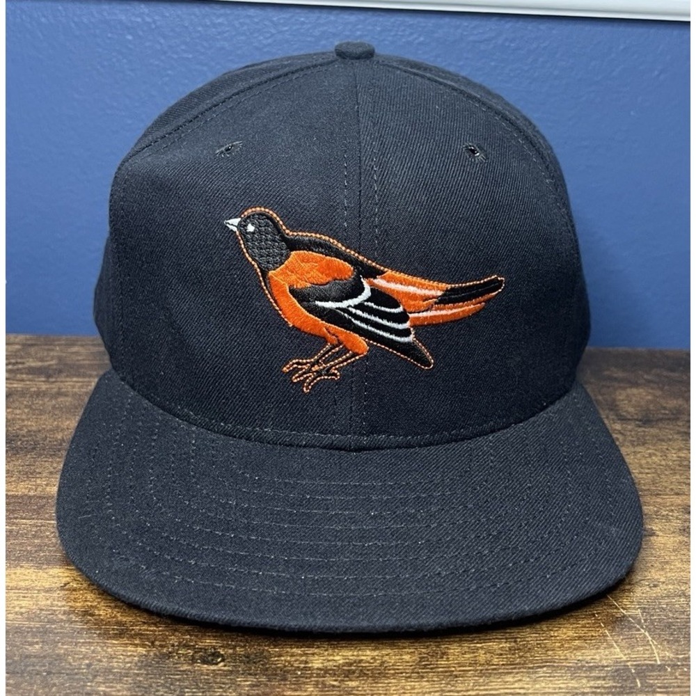 New Era MLB Baltimore Orioles Black Dupont Visor Pro Model Snap Back Hat M/L GM